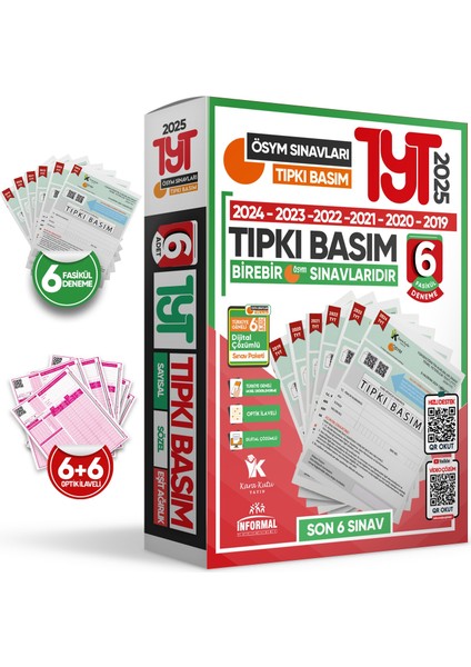 2024 TYT-Msü-AYT 3 Set Ösym Çıkmış Soru Tıpkı Basım Türkiye Geneli Dijital Çözümlü Deneme Paketi
