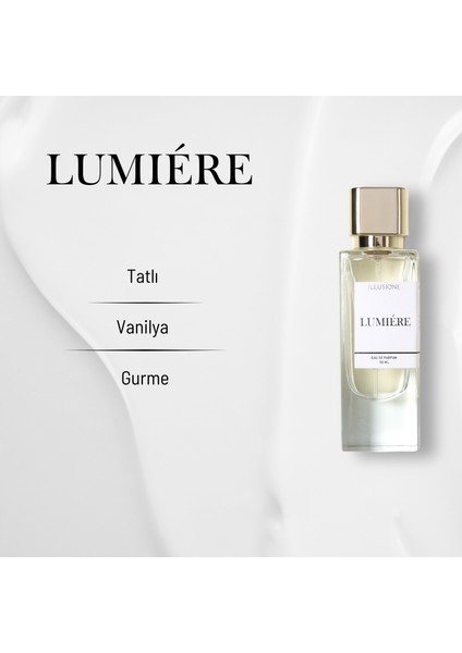 Lumiére EDP Kadın Parfüm 50ml | Şekerli-Vanilya-Gurme | Narenciye, Müge, Orkide, Misk fırsatları