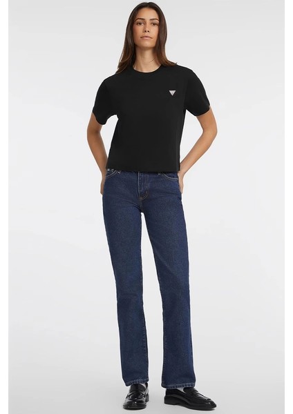 Kadın Boxy Mini Üçgen Logolu T-Shirt fiyatları