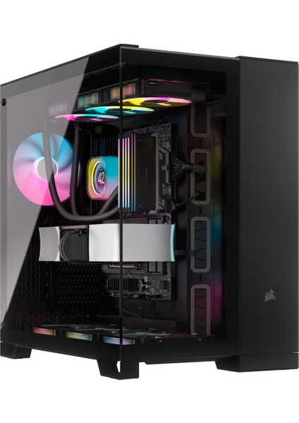 Icue Lınk 6500X Rgb Mid-Tower Atx Dual Chamber Bilgisayar Kasası - Siyah CC-9011269-WW