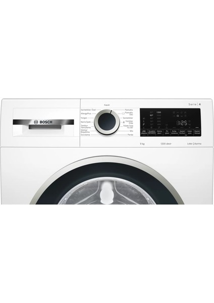 WGA142X0TR A+++ Enerji Sınıfı 9 kg 1200 Devir Çamaşır Makinesi