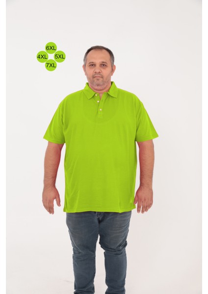 Big Nona Büyük Beden Unisex Polo Yaka T-Shirt