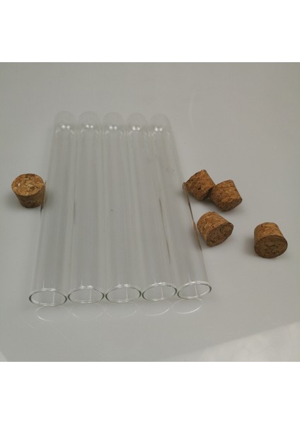 50 Adet 20X150MM 30ML Plastik Mantarlı Test Tüpü, Şeffaf Düğün Iyilik Hediye Tüp Paketi Tüp (Yurt Dışından)