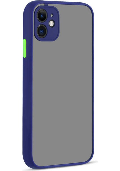 Apple iPhone 12 Mini Kılıf Hux Arkası Buğulu Sert Mika + Ekran Koruyucu