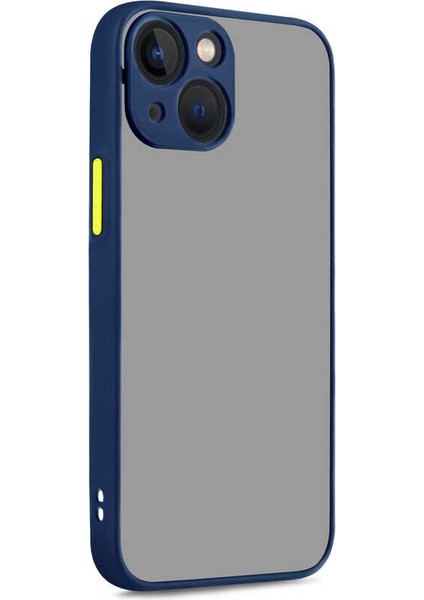 Apple iPhone 13 Mini Kılıf Hux Arkası Buğulu Sert Mika + Ekran Koruyucu