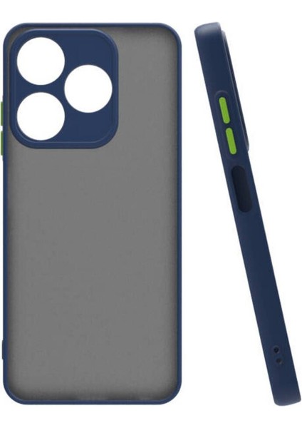 Tecno Spark 10 Kılıf Hux Arkası Buğulu Sert Mika + Ekran Koruyucu