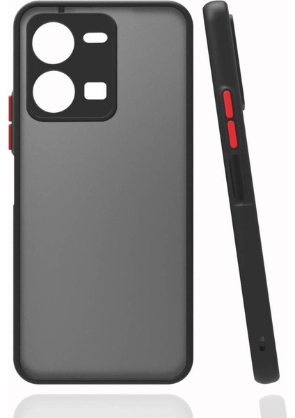 Vivo Y35 Kılıf Hux Arkası Buğulu Sert Mika + Ekran Koruyucu