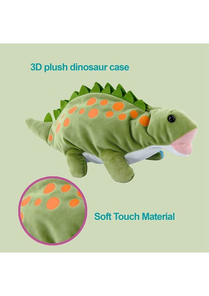 Erkek Için Kalem Kutusu, Yumuşak 3D Peluş Kalem Kılıfı Çanta Okul Malzemeleri Için Kırtasiye Kutusu Organizatör Kalem Kutusu, Yeşil Dinozor (Yurt Dışından) modelleri