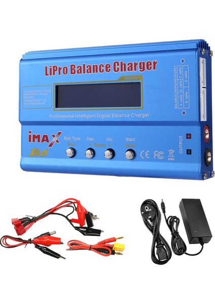 Imax Için B6 80W Lipo Pil Şarj Cihazı + XT60 Lipo Nimh Li-Ion Ni-Cd Dijital Lipro Şarj Dengeleyici Pil Şarj Cihazı Ab Tak (Yurt Dışından)