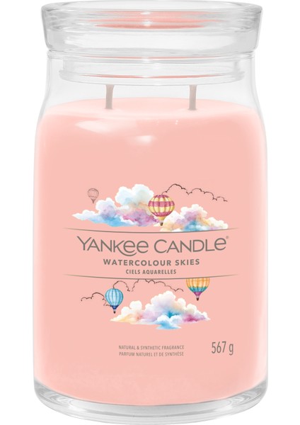 Watercolour Skies Signature Büyük Mum