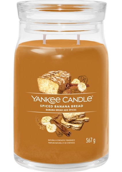 Yankee Candle Spiced Banana Bread Signature Büyük Mum