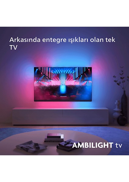 Phılıps 55OLED909/12 55'' 139 Ekran Uydu Alıcılı 4K Ultra HD Ambilight LED TV