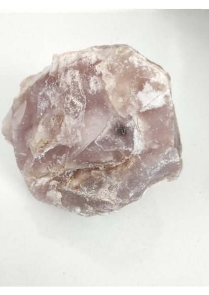 Hakiki Dekoratif 1 Kalite Koleksiyonluk Ham Pembe Kalsedon Doğal Taş P39