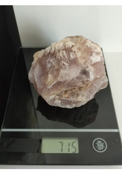 Hakiki Dekoratif 1 Kalite Koleksiyonluk Ham Pembe Kalsedon Doğal Taş P39