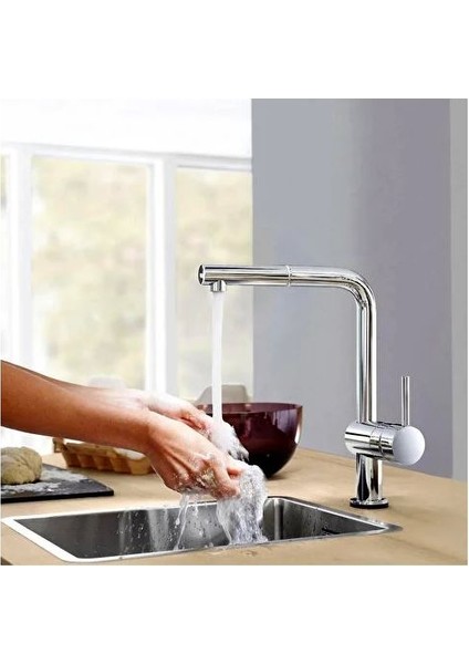 K400 Eviye 80-C 116/50 1.5 Rev 31643AT0 ve Grohe Minta Tek Kumandalı Spiralli Eviye Bataryası fırsatları