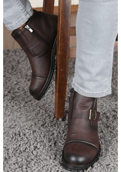 Su&soğuk Geçirmez Kürklü Erkek Kışlık Fermuarlı Bot Kauçuk Taban fiyatları