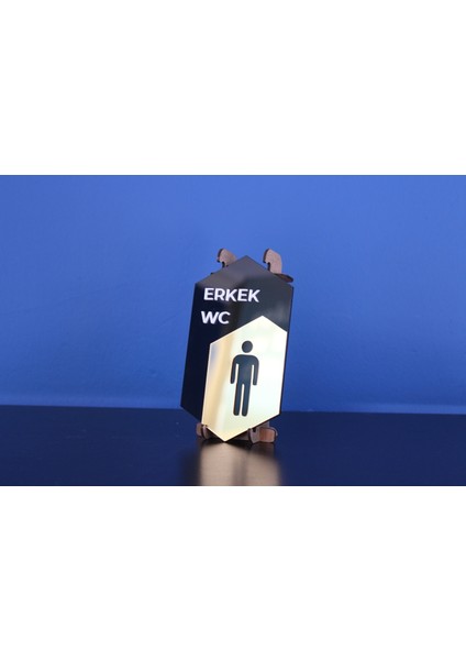 Wc Yönlendirme | Siyah & Gold | Erkek