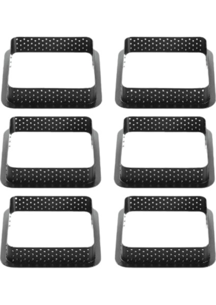 Plastik Kare Tart Kesici 6 Adet