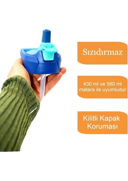 580 ml Ve 430 ml Mavi Yedek Kapak Pipet