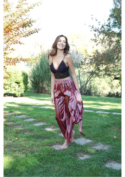 A+ Kalite 4 Parça Kiremit Çizgili Saten Uzun Kol Kemer Bustiyerli Bağlamalı Çeyiz Gecelik Sabahlık - 2017 fiyatları