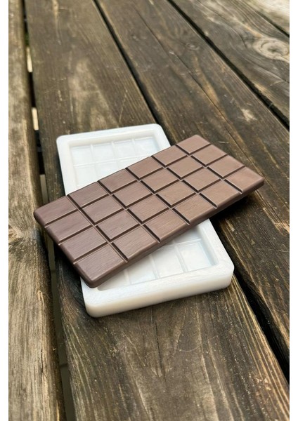 Dikdörtgen Tablet Çikolata Silikon Mum Kalıbı