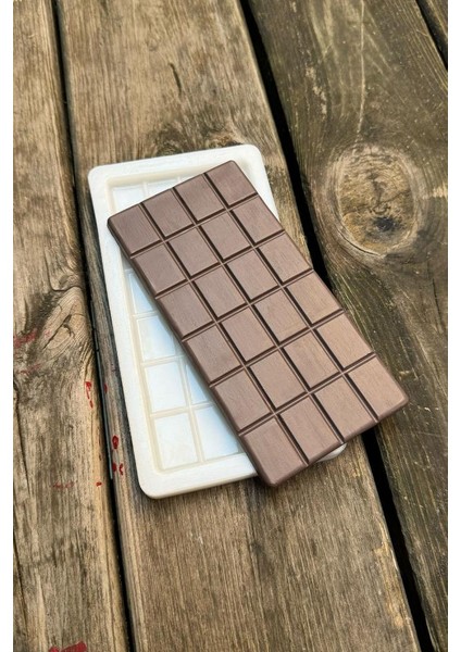 Dikdörtgen Tablet Çikolata Silikon Mum Kalıbı