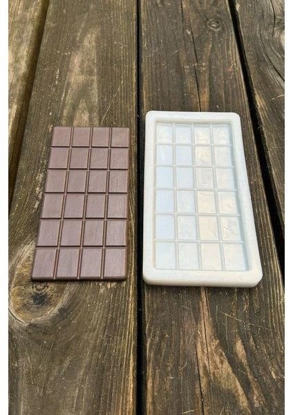 Dikdörtgen Tablet Çikolata Silikon Mum Kalıbı