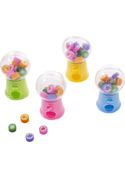 Yaratıcı Mini Meyve Gashapon Silgi Makinesi Silgi Dağıtıcı Çocuklar Sabit Okul Malzemeleri Çocuk Hediye (Yurt Dışından)