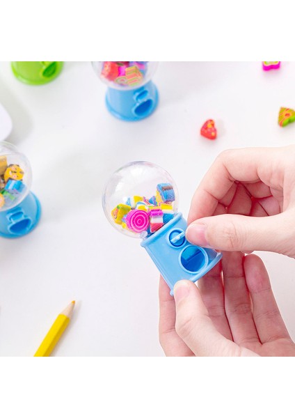 Yaratıcı Mini Meyve Gashapon Silgi Makinesi Silgi Dağıtıcı Çocuklar Sabit Okul Malzemeleri Çocuk Hediye (Yurt Dışından) fiyatları