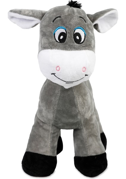 Oyuncak Peluş Eşşek 30 cm Gri