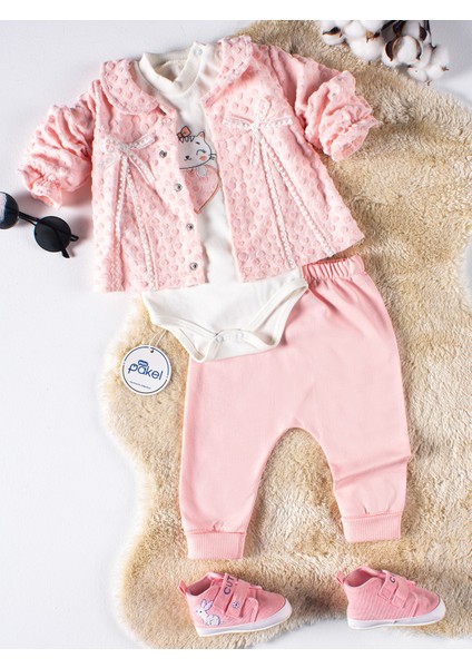 Kız Bebek Takım 0-6 Ay Açık Pembe