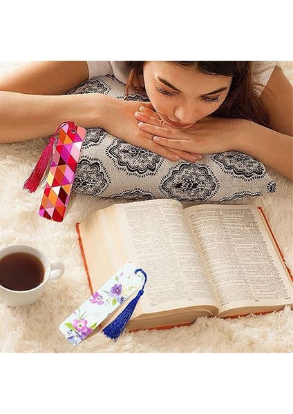 Isı Transferi Süblimasyon Boş Metal Kitap Ayracı, Anahtarlıklar El Sanatları Projeleri Için Renkli Püsküllü Alüminyum Dıy Kitap Ayraçları (Yurt Dışından) fiyatları