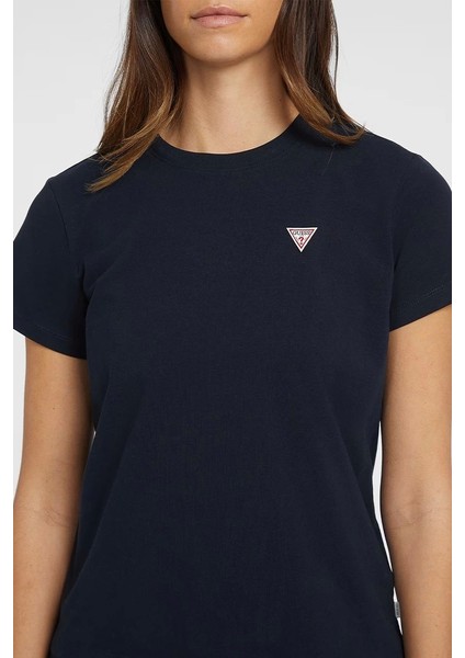 Kadın Classic Mini Üçgen Logolu T-Shirt modelleri