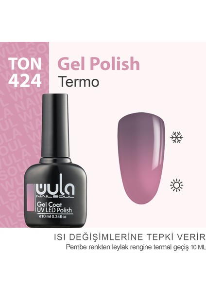 Kalıcı Oje Nailsoul Termo Ton 424 10 ml