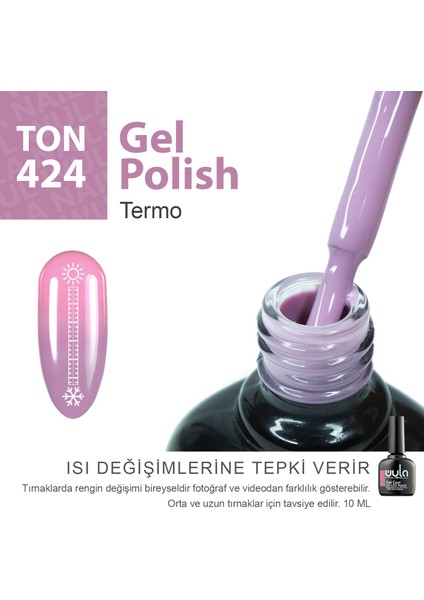 Kalıcı Oje Nailsoul Termo Ton 424 10 ml