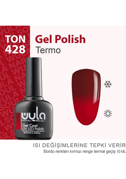 Kalıcı Oje Nailsoul Termo Ton 428 10 ml