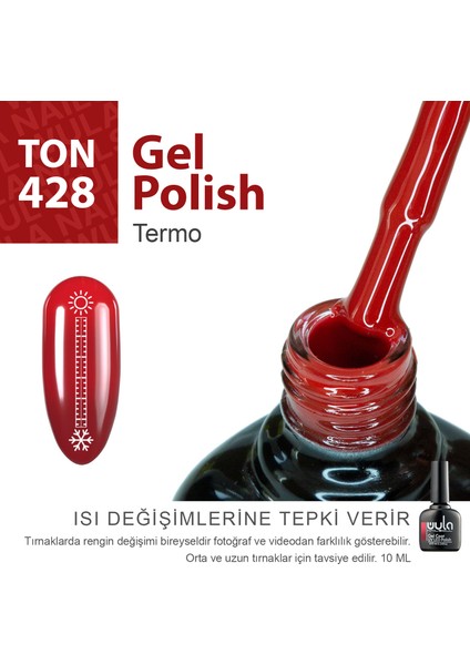 Kalıcı Oje Nailsoul Termo Ton 428 10 ml