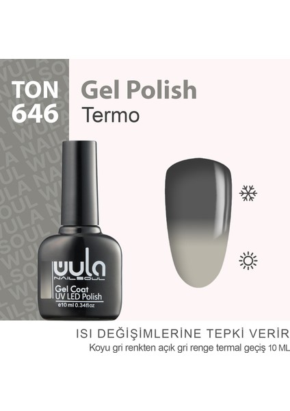 Kalıcı Oje Nailsoul Termo Ton 646 10 ml