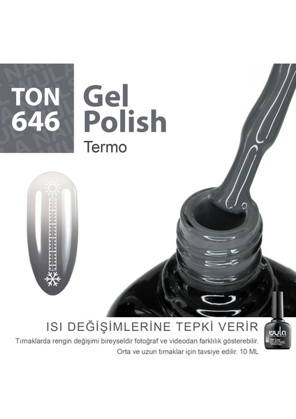 Kalıcı Oje Nailsoul Termo Ton 646 10 ml