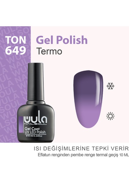 Kalıcı Oje Nailsoul Termo Ton 649 10 ml
