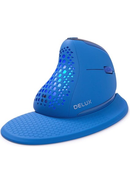 Seeker Kablosuz Ergonomik Dikey Mouse, OLED Ekran - M618SXD-MAVI