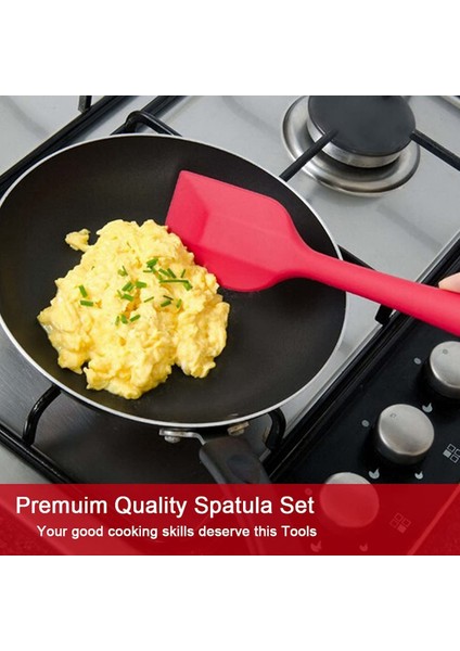 6 Parça Silikon Spatula Seti - Isıya Dayanıklı Mutfak Bakeware Gereçleri Setleri, Yapışmaz Kauçuk Spatula Kazıyıcı Kırmızı (Yurt Dışından) fiyatları