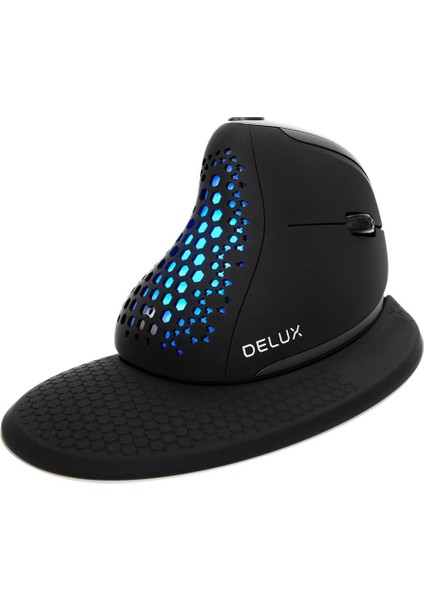 Seeker Kablosuz Ergonomik Dikey Mouse, OLED Ekran - M618XSD-SIYAH