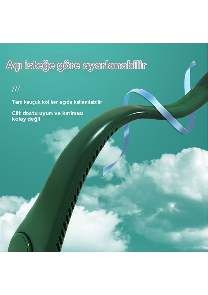 Sdfgh Asılı Boyun Fanı, Taşınabilir Şarj Edilebilir, USB Fan, Katlanabilir, Erkekler, Kadınlar, Seyahat ve Dış Mekan Için Uygun (Yurt Dışından)