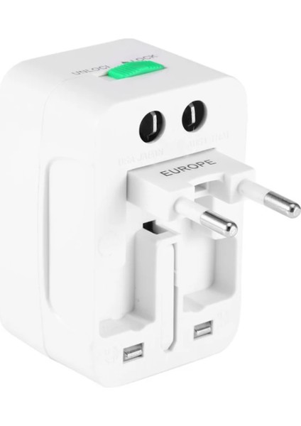 Universal Fiş Piriz Çevirici Adaptör Çoklu Priz Çevirici Adaptor