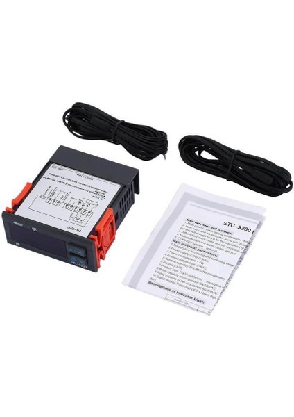 STC-9200 Dijital Termostat Çift Prob Isı Sıcaklık Kontrol Cihazı modelleri