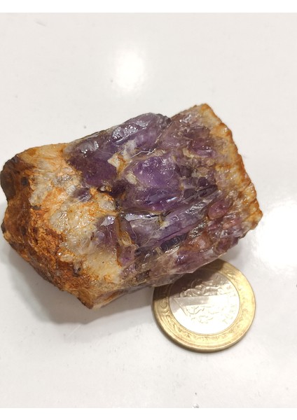 Dekoratif 1. Kalite Ham Uruguay Ametist (Mor Yakut) Kristal P18