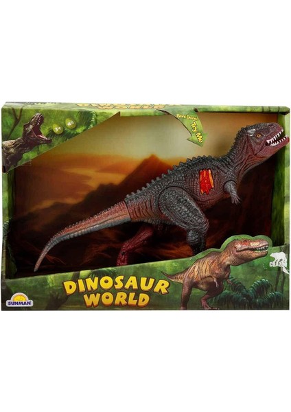 Dinosaur World Sesli Dinozorlar 23 cm 34545 Tırtıklı Gövde