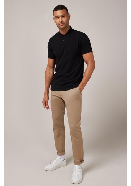 Erkek Kısa Kollu Polo Yaka T-Shirt Siyah indirimleri