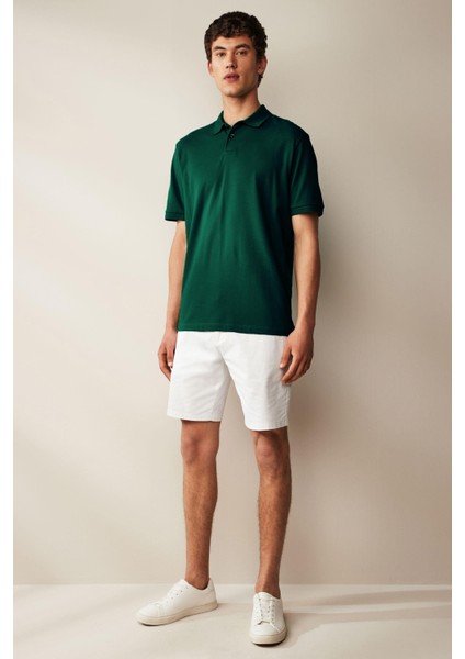 Erkek Kısa Kollu Polo Yaka T-Shirt Yeşil fiyatları